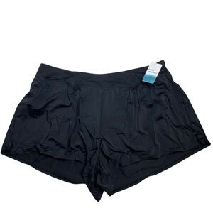 Swim Solutions Plus Size Swim Shorts Black 22W New with Tags
